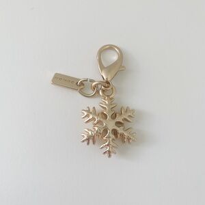Coach Gold Mini Snowflake Bag Charm